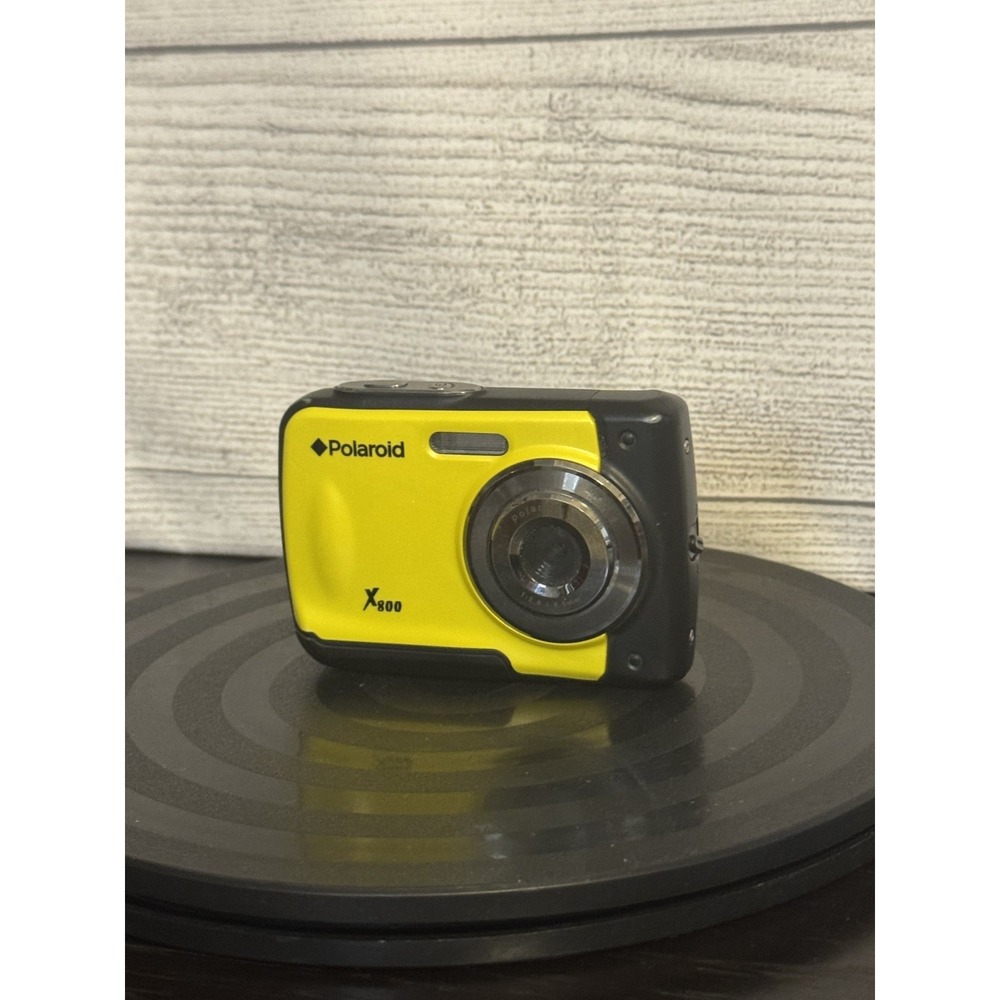 Polaroid X800 Underwater Waterproof Digital Camera 8MP Yellow Black 3m - Works